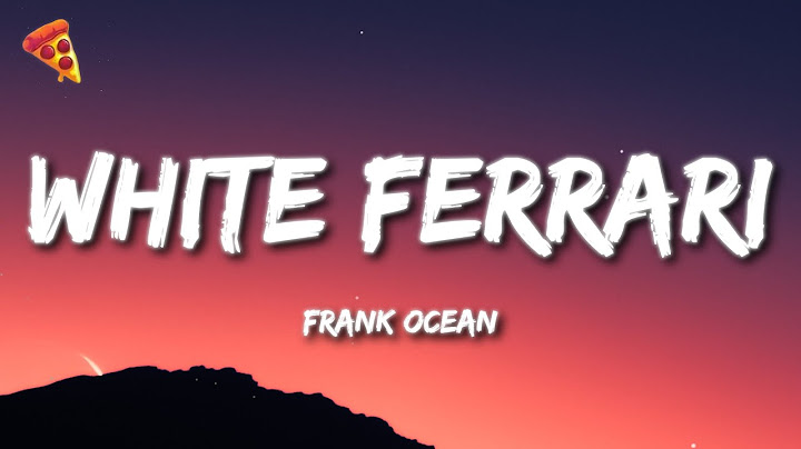 White Ferrari