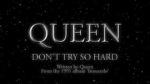 Don't Try So Hard