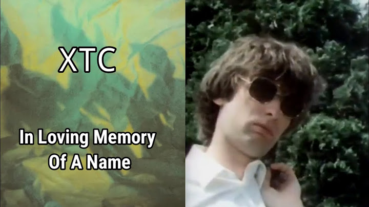 In Loving Memory Of A Name